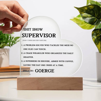 Shitshow Supervisor Definition Personalized Acrylic Plaque