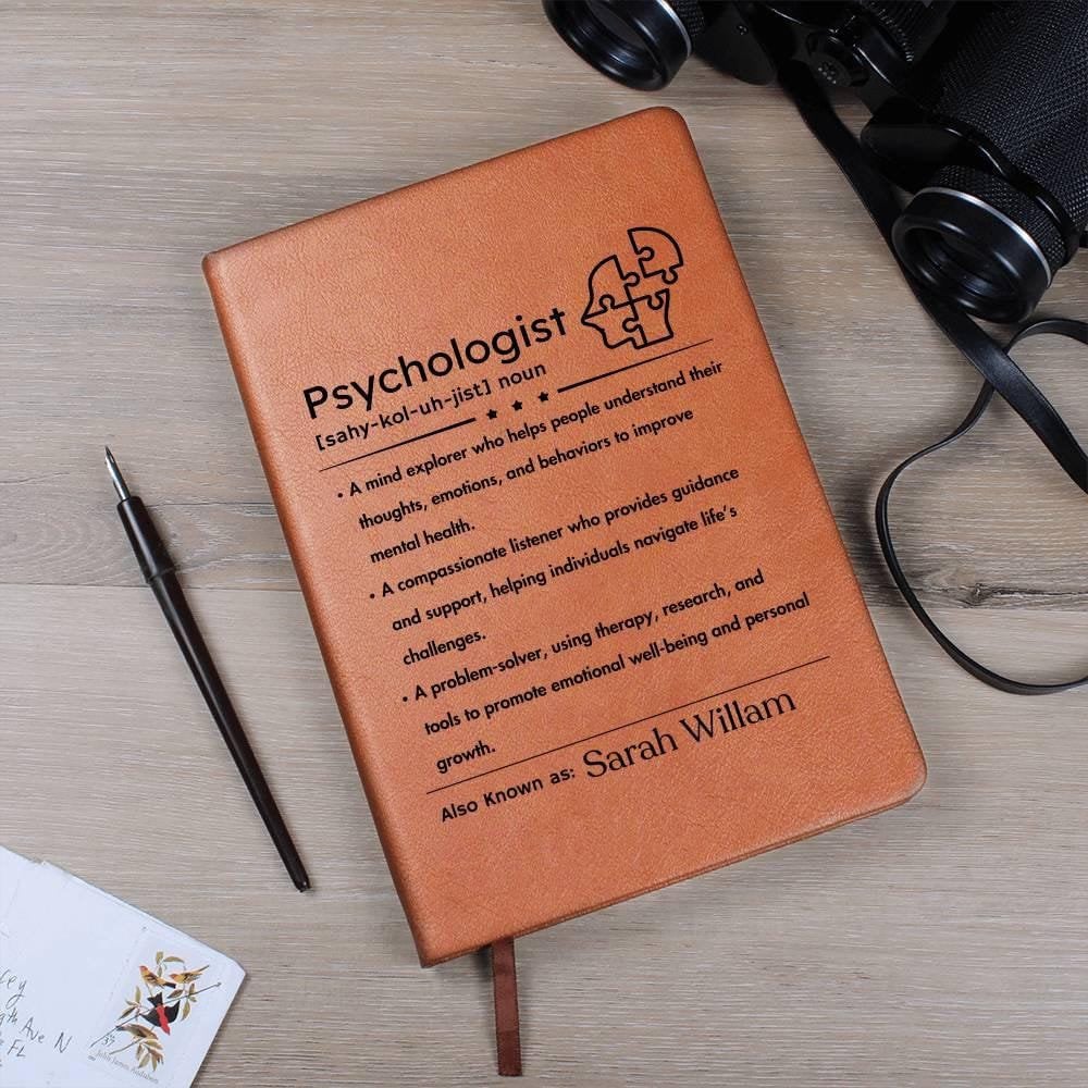 Personalized Psychologist Definition Journal – Therapist gift