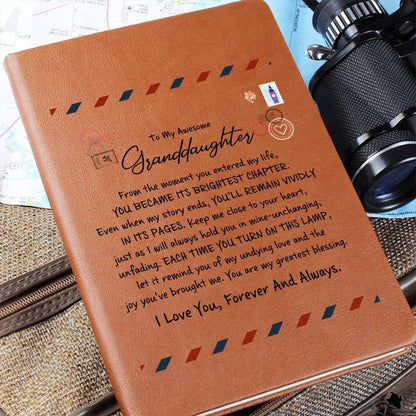 Personalized Granddaughter Leather Journal – Gift from Grandma – view 2