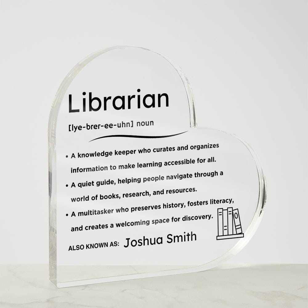 Personalized Liberian Definition Heart LED Acrylic Plaque – view 10