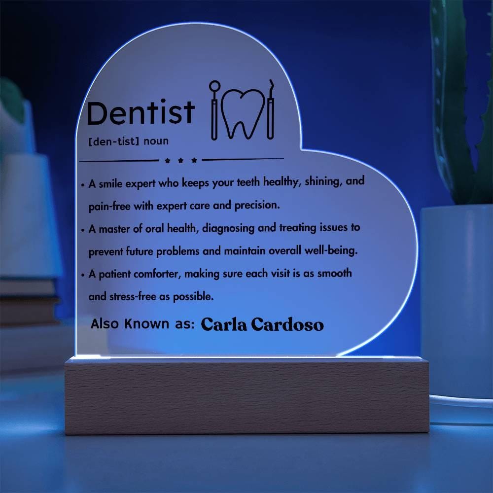 Personalized Dentist Definition Plaque – Gift for Dentist – view 7