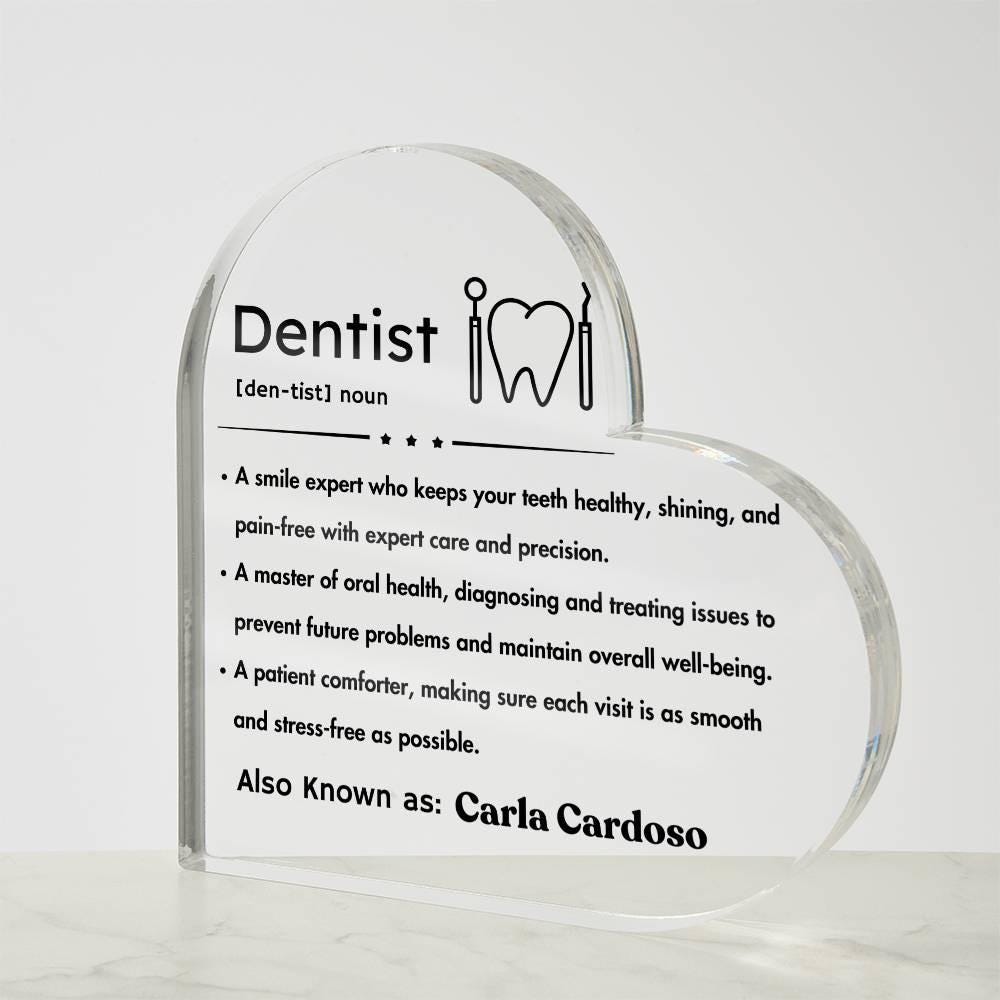 Personalized Dentist Definition Plaque – Gift for Dentist – view 3