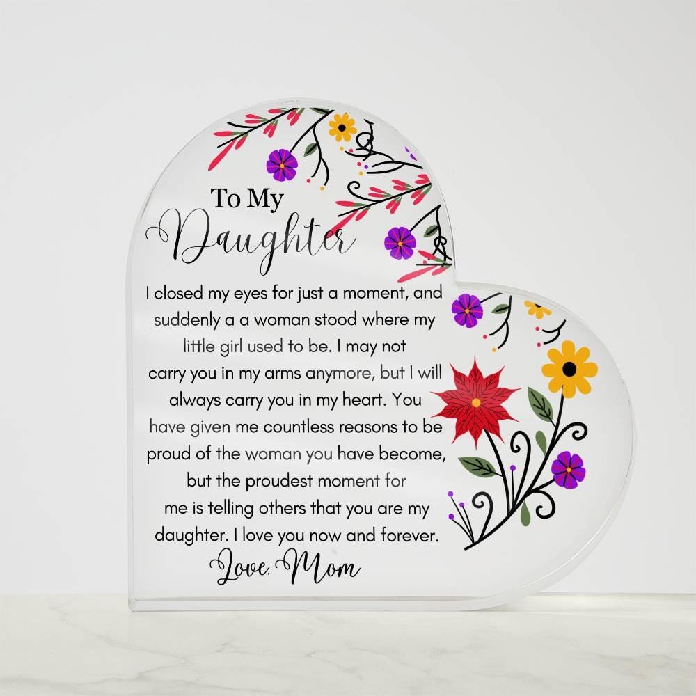 To My Daughter Personalized LED Acrylic Plaque – Gift from Dad – view 9