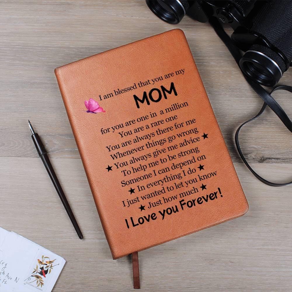 Unique Mom Keepsake Vegan Leather Journal – Mother's Day Gifts – view 8