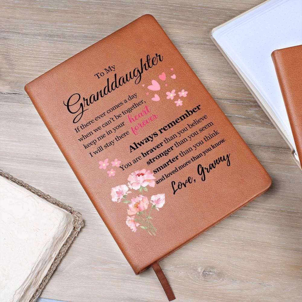 To My Granddaughter Floral Journal – Personalized Christmas Gift – view 10