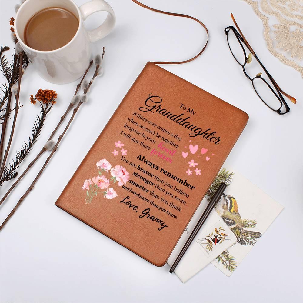 To My Granddaughter Floral Journal – Personalized Christmas Gift – view 9