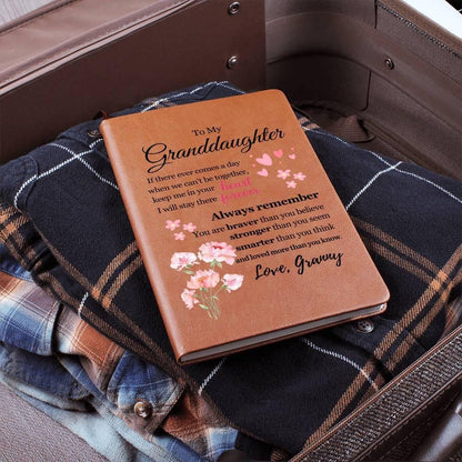 To My Granddaughter Floral Journal – Personalized Christmas Gift – view 5