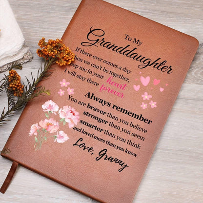 To My Granddaughter Floral Journal – Personalized Christmas Gift