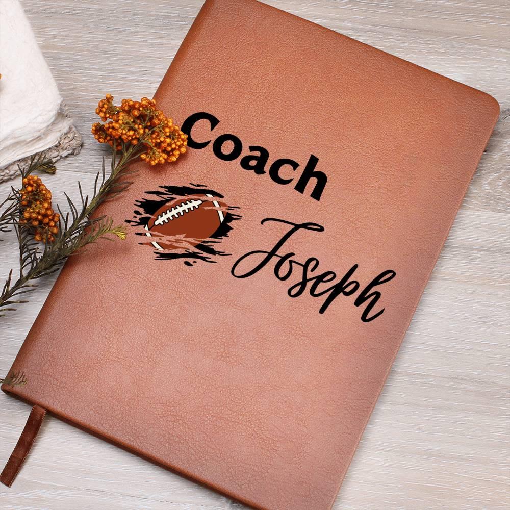 Football Coach Personalized Leather Journal – Gifts for Football coach – view 7