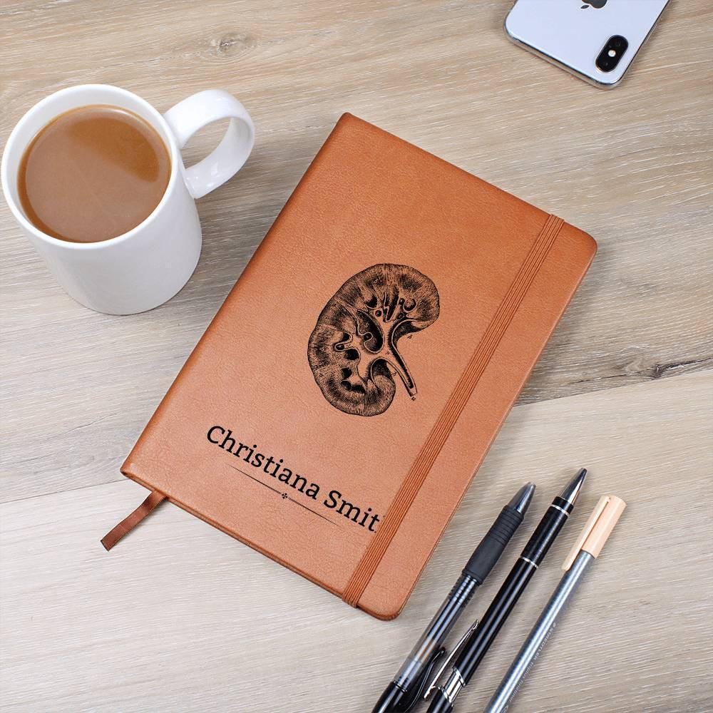 Kidney Doctor Urologists Personalized Leather Journal – view 2