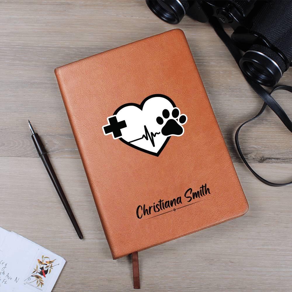 Personalized Veterinarian Leather Journal – Gift for Vet – view 9