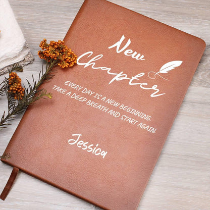 New Chapter Personalized Leather Journal – Graduation Gift – view 9