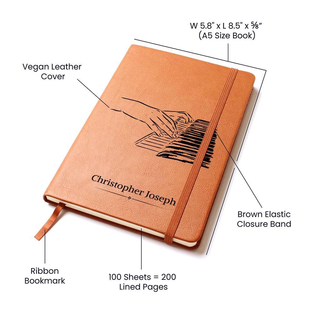 Personalized Piano Lyric Journal – Musician Gift – view 5