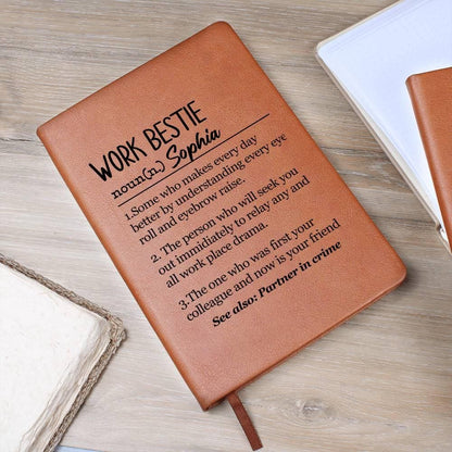 Work Bestie Definition Personalized Journal – Coworker Journal Gift – view 9