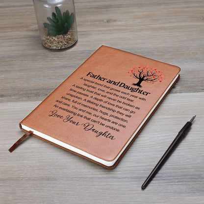 Father Daughter Personalized Leather Journal – Father's Day Gift – view 9