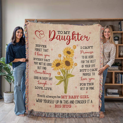 To My Daughter Heirloom Woven Blanket – Daughter Gift from mom