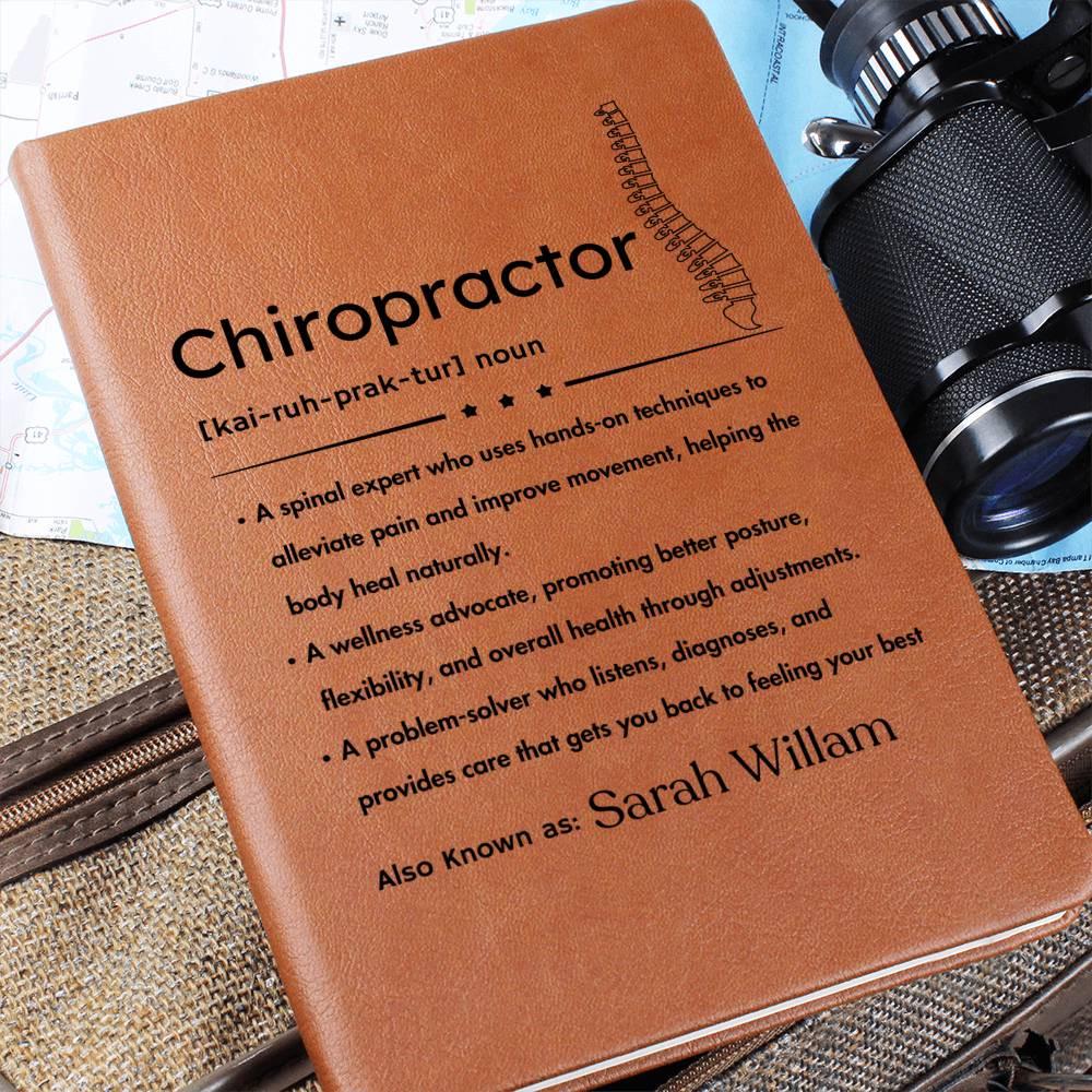 Personalized Chiropractor Definition Journal – Spine Doctor Gift – view 2