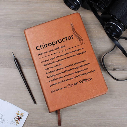 Personalized Chiropractor Definition Journal – Spine Doctor Gift – view 5