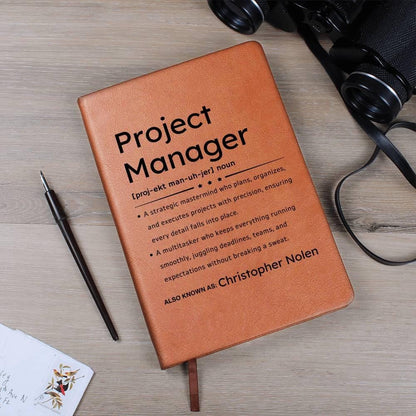 Personalized Project Manager Definition Journal – Thank you Gifts – view 10