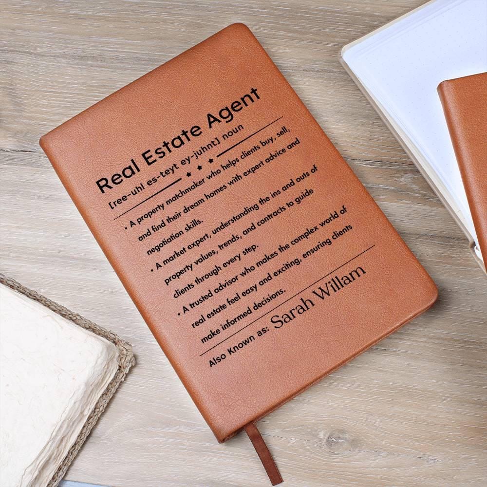 Personalized Real Estate Agent Definition Journal – Gift for Realtor – view 9