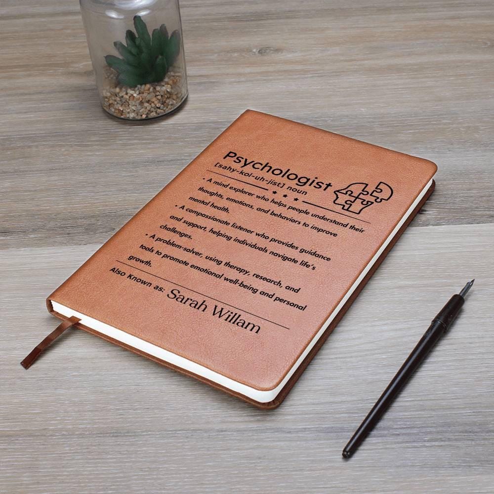 Personalized Psychologist Definition Journal – Therapist gift – view 10