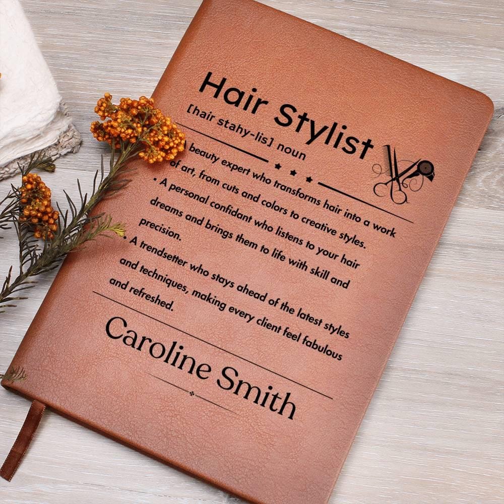 Personalized Hairstylist Definition Journal – Gift for Hairdresser – view 7