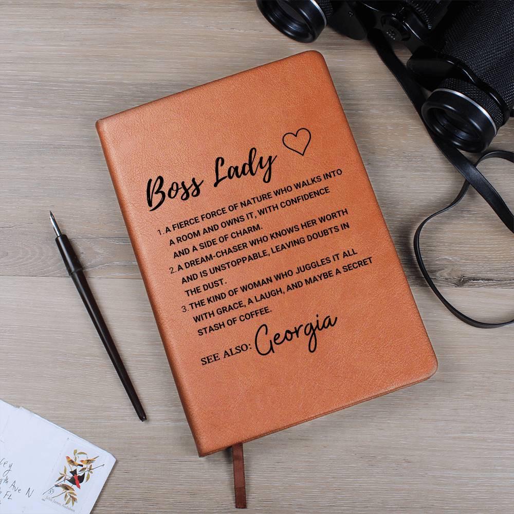 Boss lady Definition Journal – Gift for Female Boss – view 10