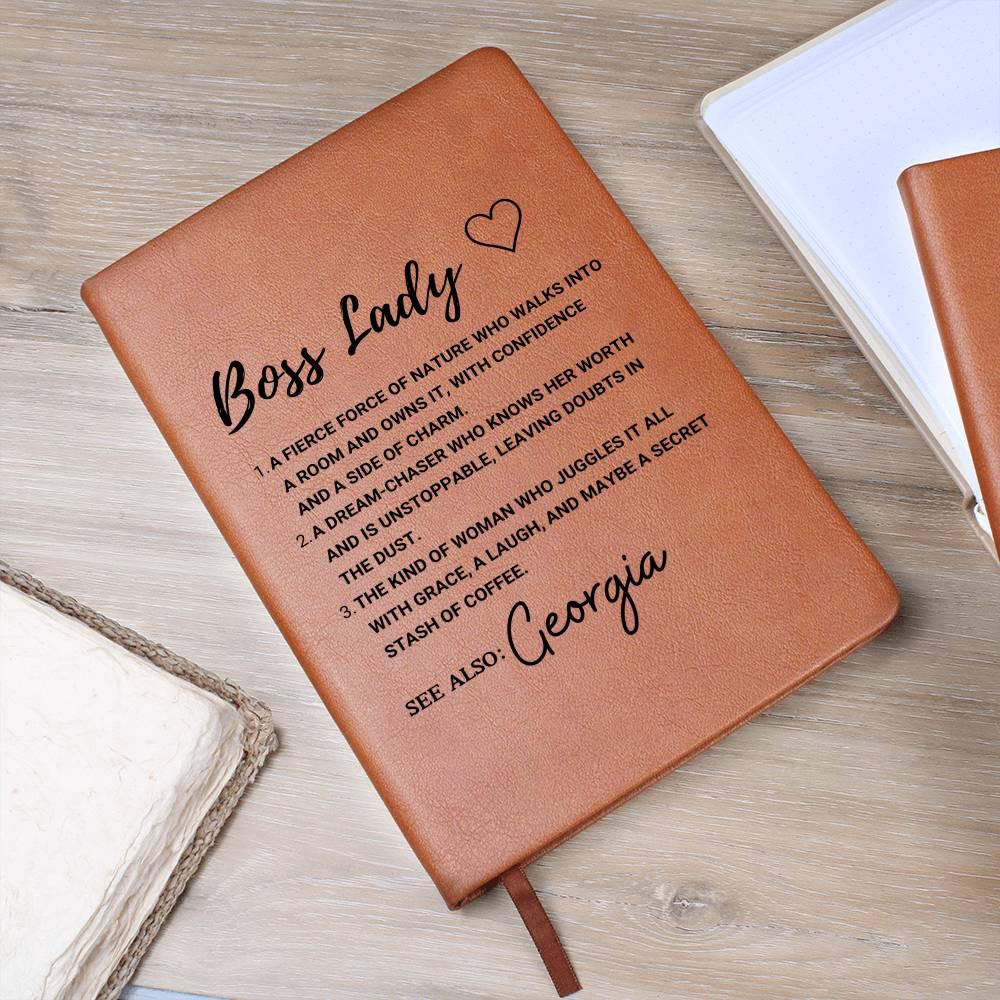Boss lady Definition Journal – Gift for Female Boss – view 9