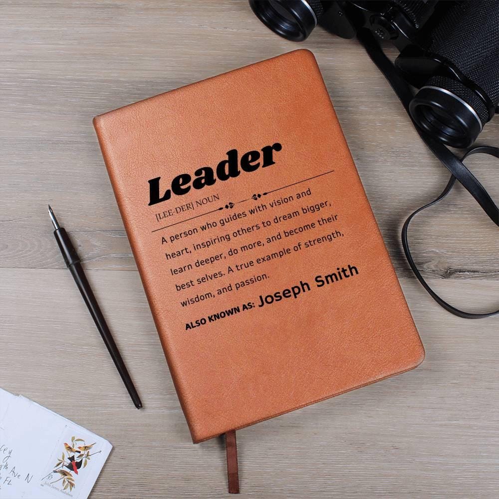 Leader Definition Personalized Journal – Gift for mentor – view 10