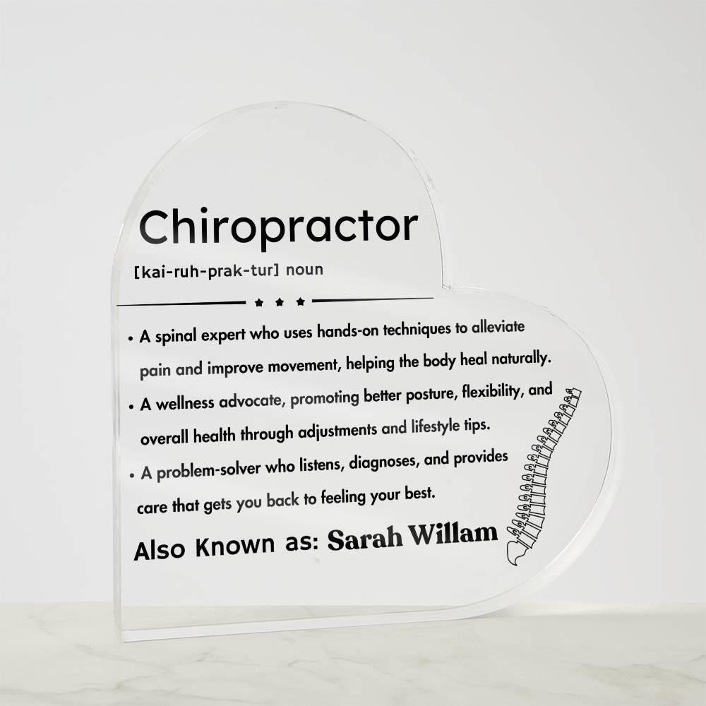 Personalized Chiropractor Definition LED Acrylic Plaque – view 3