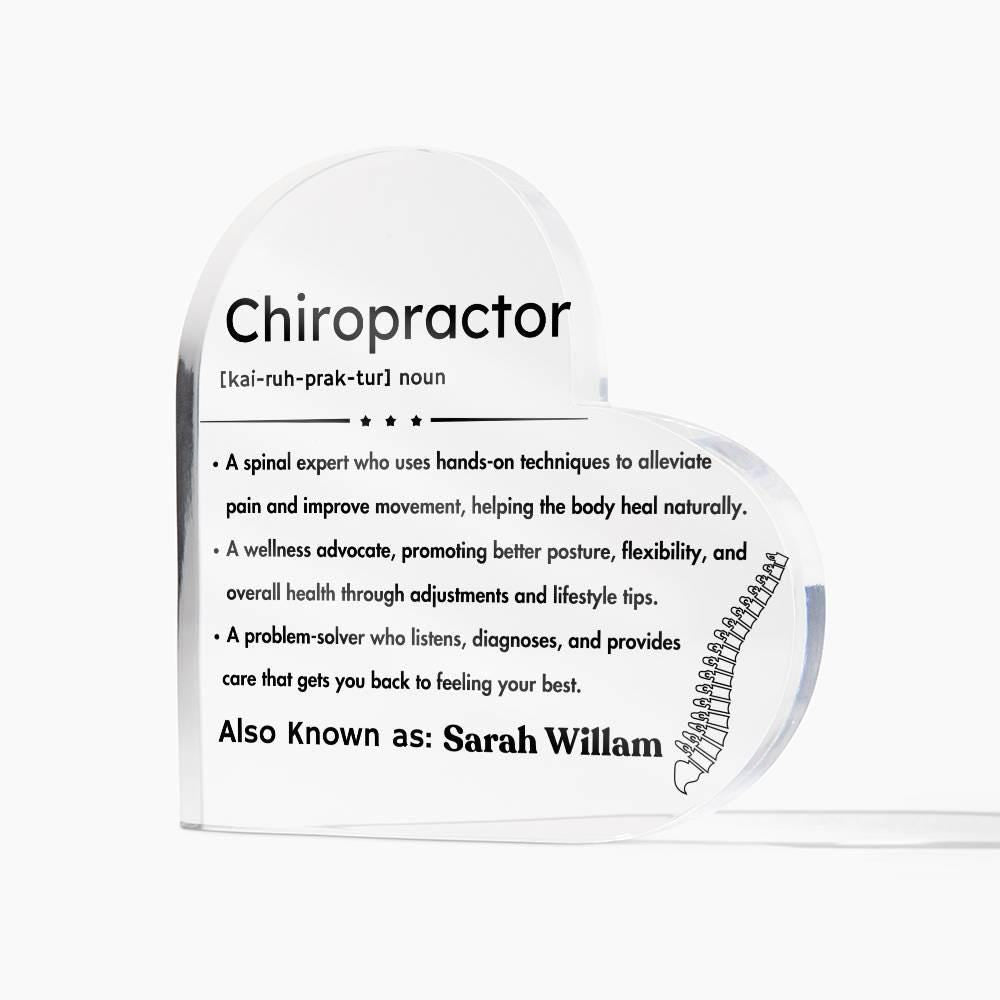 Personalized Chiropractor Definition LED Acrylic Plaque – view 4