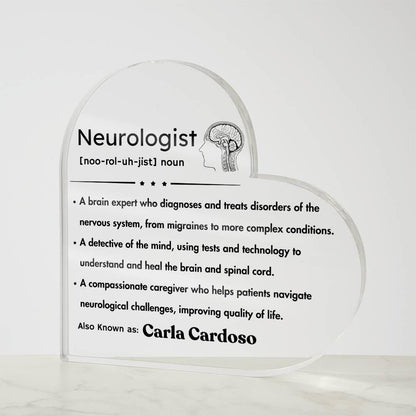 Personalized Neurologist Definition Plaque – Gift for Brain Doctor – view 9