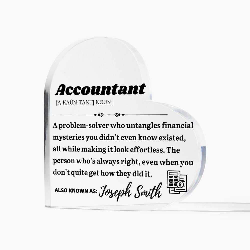 Personalized Accountant Definition Plaque – CPA Gift – view 4