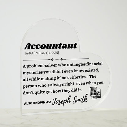 Personalized Accountant Definition Plaque – CPA Gift – view 10