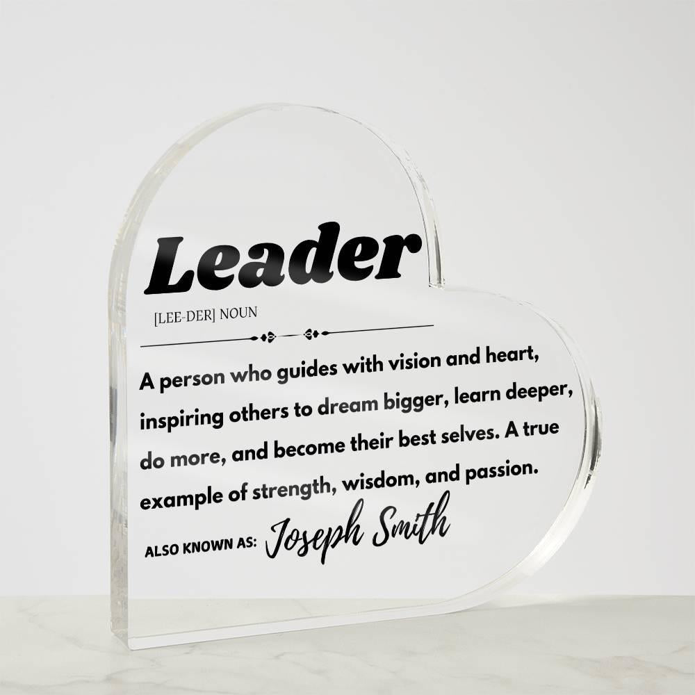 Custom Leader Definition Plaque – Personalized Gift For Boss – view 4