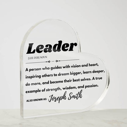 Custom Leader Definition Plaque – Personalized Gift For Boss – view 4