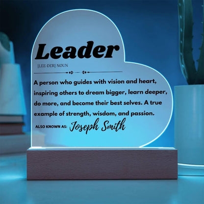Custom Leader Definition Plaque – Personalized Gift For Boss