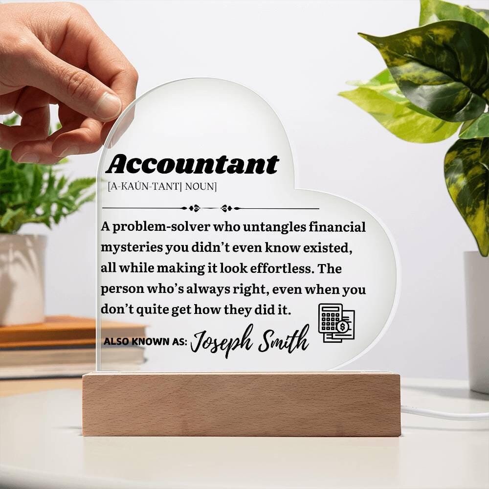 Personalized Accountant Definition Plaque – CPA Gift