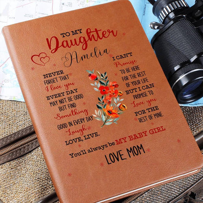 To My Daughter Personalized Leather Journal – Gift from Dad – view 10