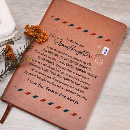 Personalized Granddaughter Leather Journal – Gift from Grandma