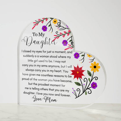 To My Daughter Personalized LED Acrylic Plaque – Gift from Dad – view 10