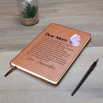 Dear Mom Personalized Leather Journal – Mother's Day Gifts – view 9