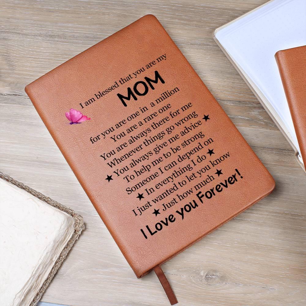 Unique Mom Keepsake Vegan Leather Journal – Mother's Day Gifts – view 10