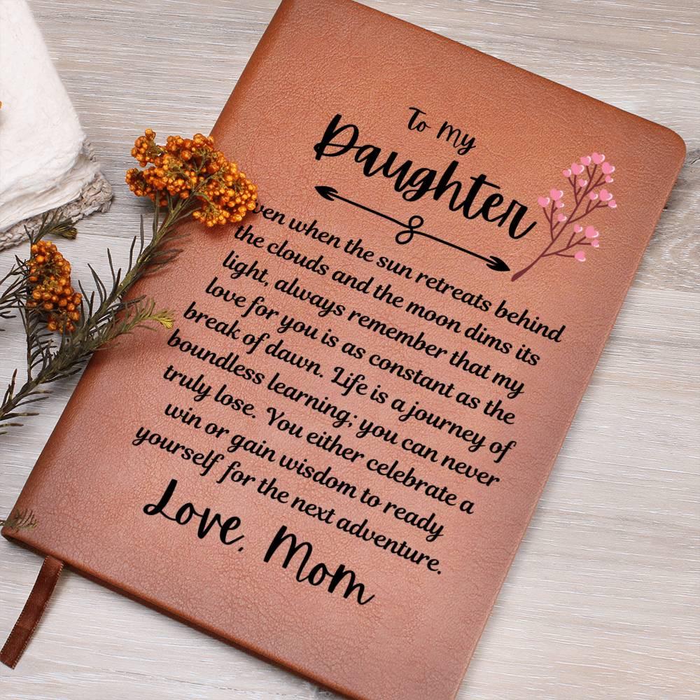 To My Daughter Floral Personalized Journal Gift from Mom