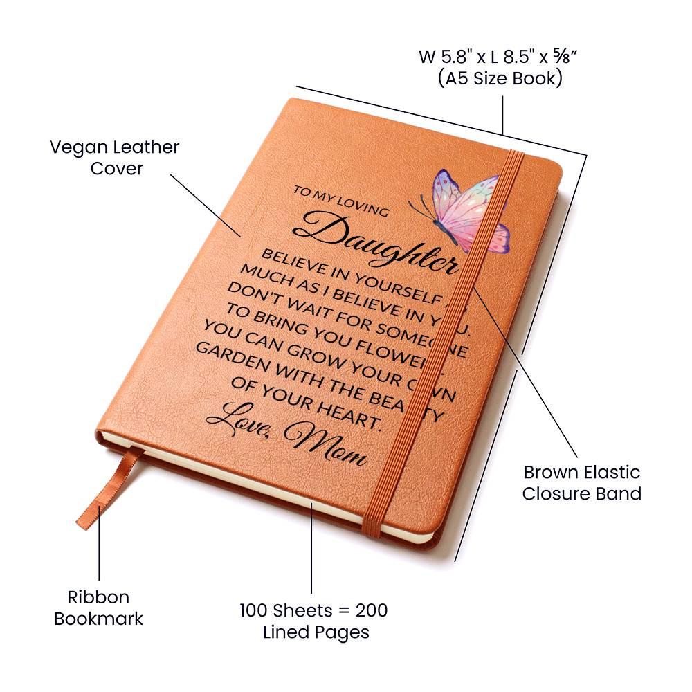 Daughter Butterfly Personalized Journal Gift from Mom – view 4