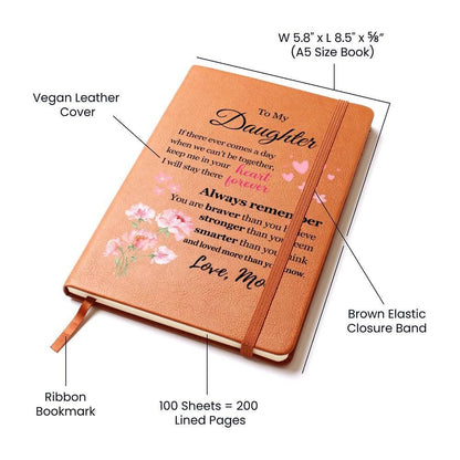 Daughter Personalized Floral Journal Gift from Mom – Graduation Gift – view 4