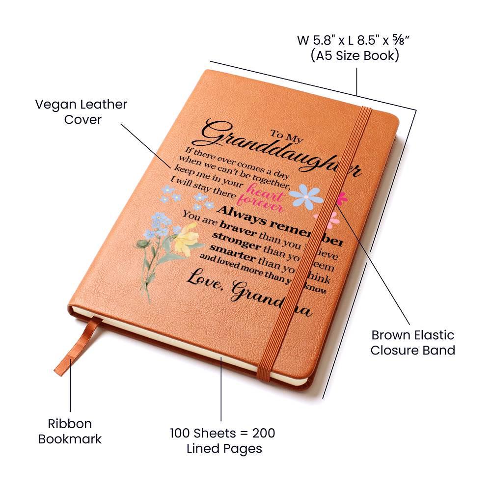 Granddaughter Personalized Floral Journal Gift from Grandma – Gigi – view 4