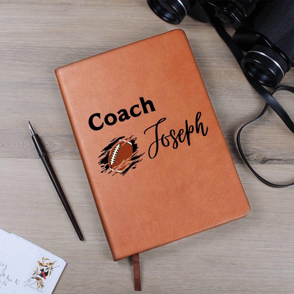 Football Coach Personalized Leather Journal – Gifts for Football coach – view 9