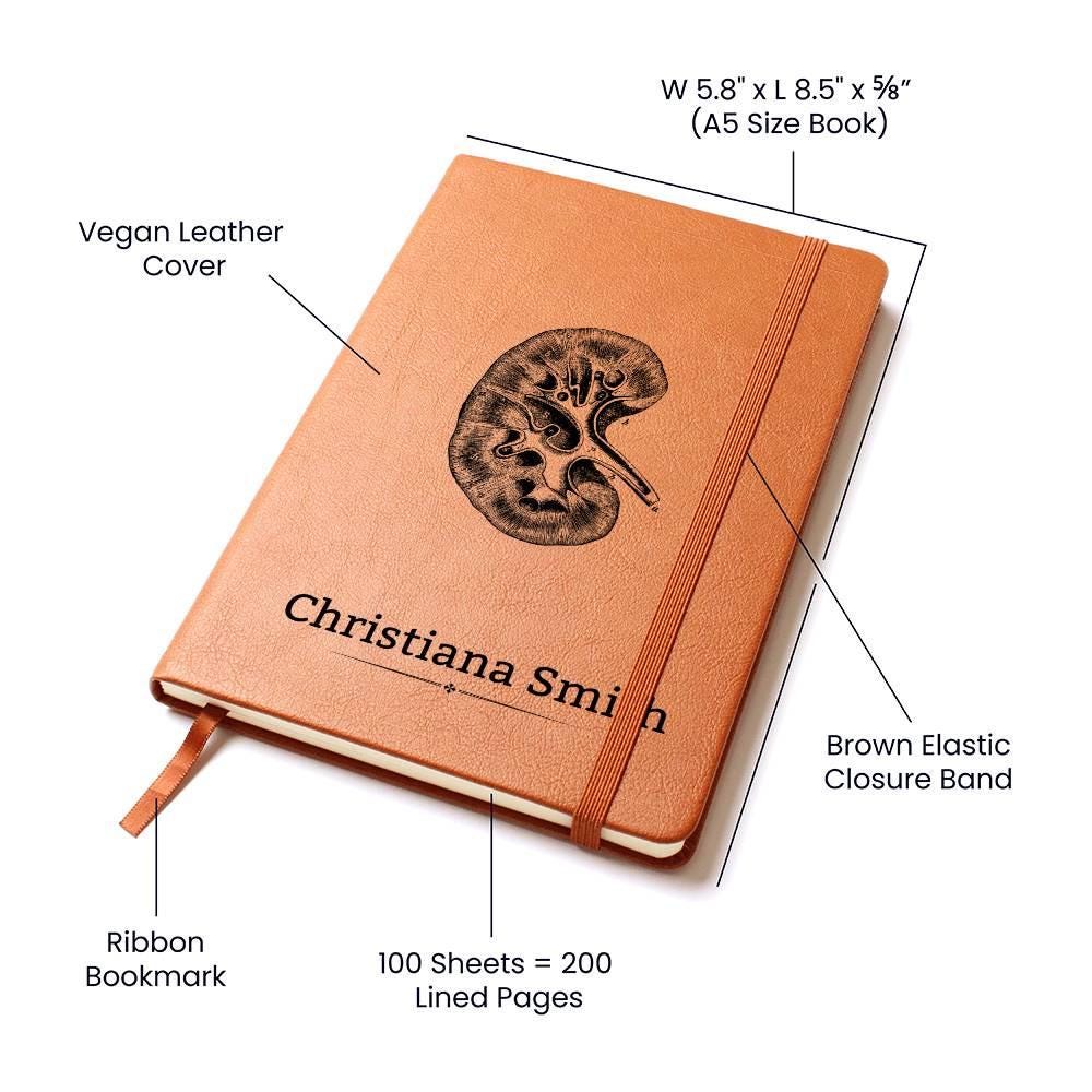 Kidney Doctor Urologists Personalized Leather Journal – view 5