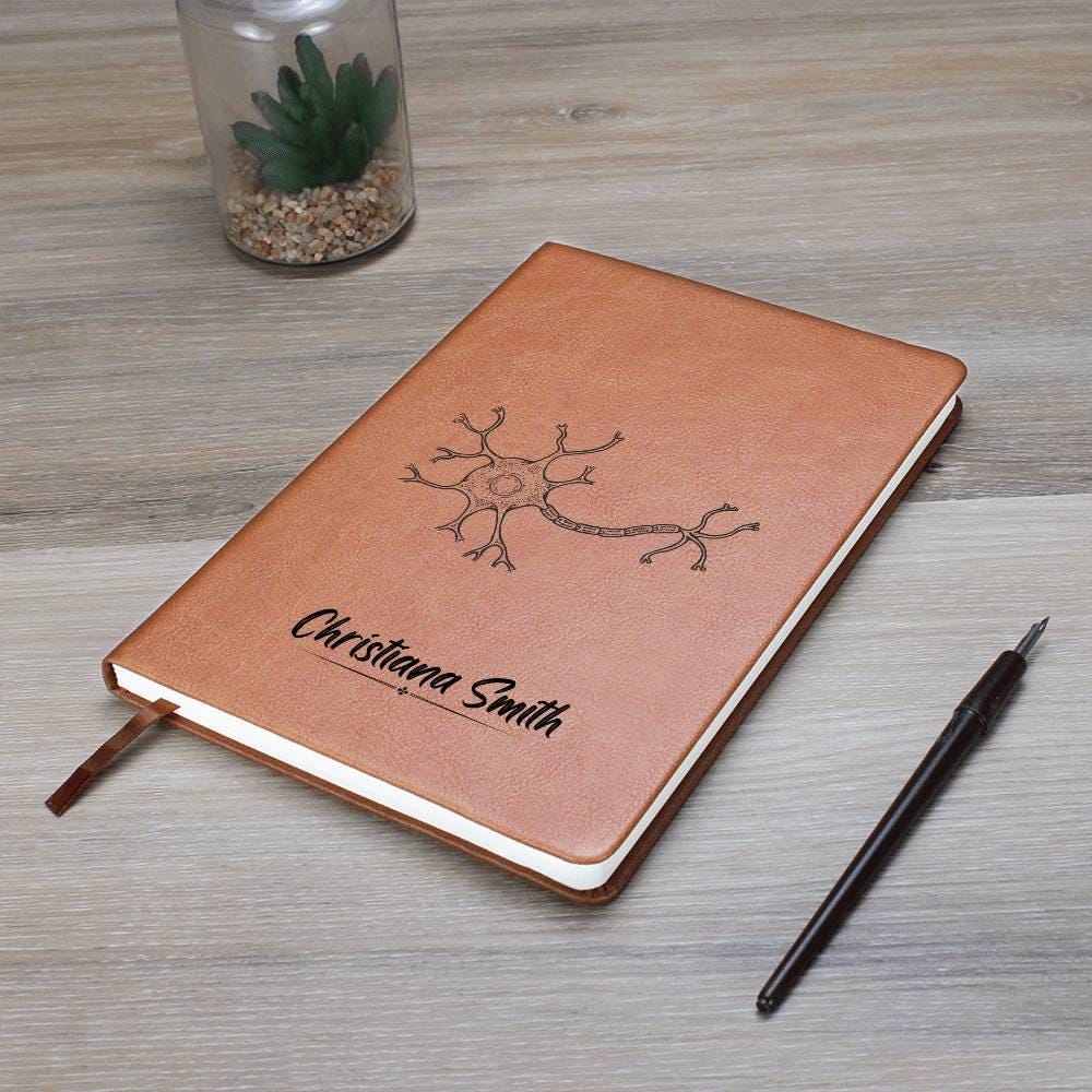 Personalized Neurology Leather Journal Gift – Neuroscience gifts – view 9